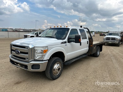 2012 Ford F-350 XLT 4x4 Crew Cab Flatbed Truck