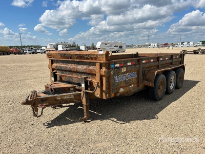 2016 Load Trail DV8316073 16 ft Tri/A مقطورة تفريغ خفيفة