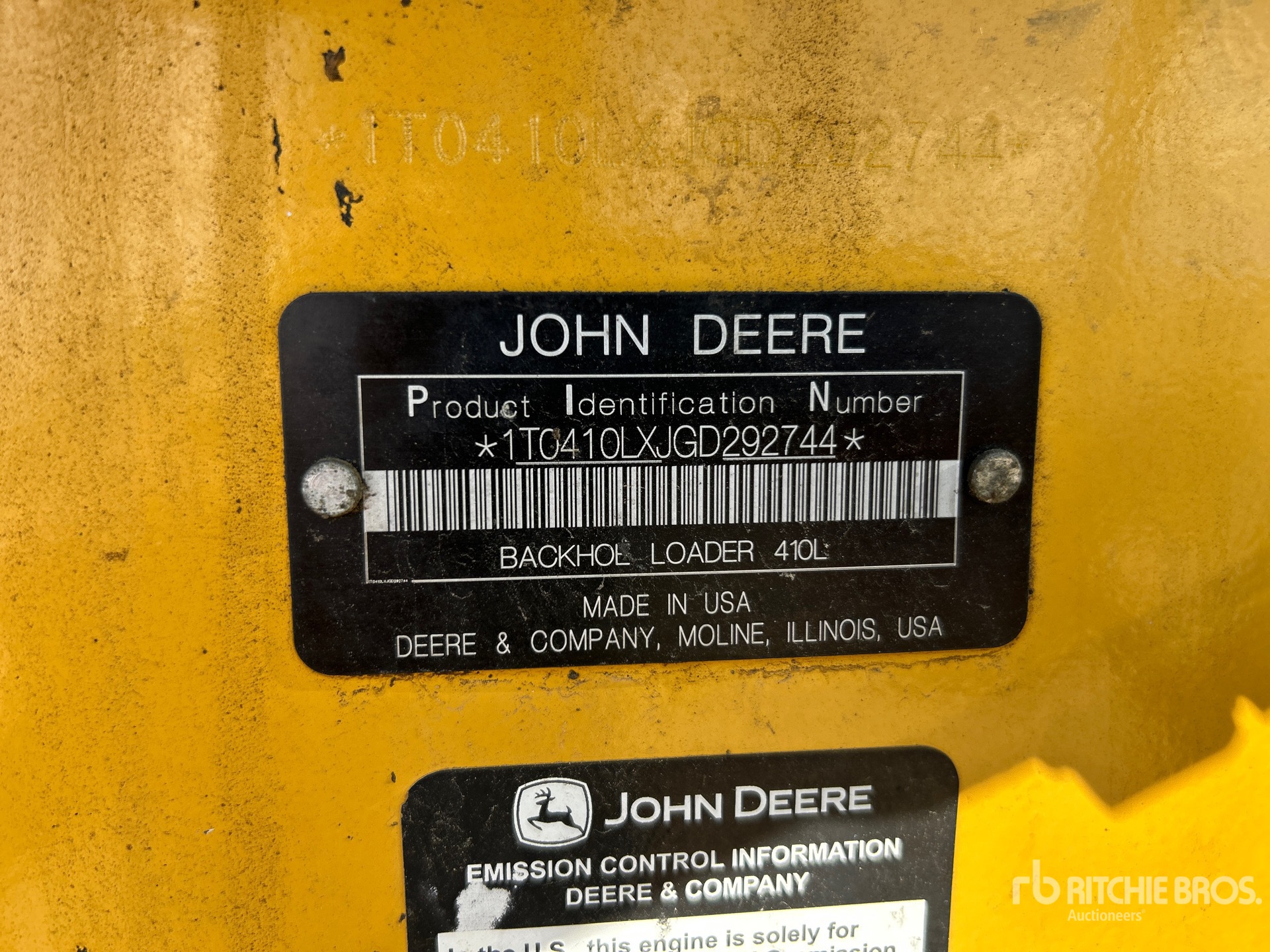 2016 John Deere 410L 4x4 Backhoe Loader