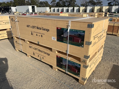 KJ 46 ft x 25 ft Steel Garage (Unused)