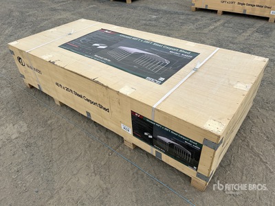 KJ 20 ft x 40 ft Steel Carport (Unused)