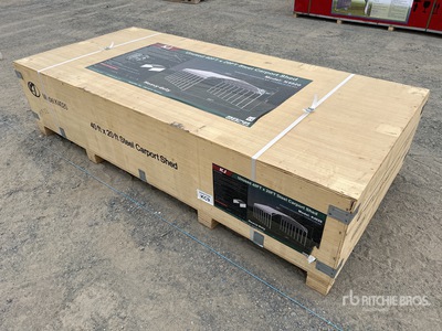 KJ 20 ft x 40 ft Steel Carport (Unused)