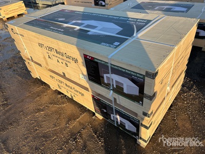 2025 KJ 45 ft x 25 ft Metal Garage (Unused)