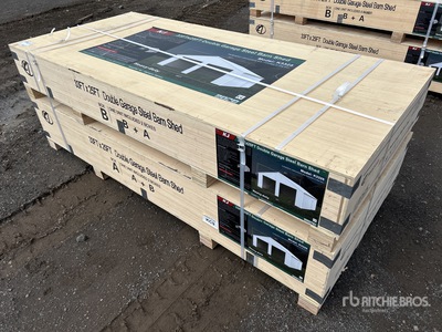 KJ 33 ft x 25 ft x 14 ft Double Garage Struttura mobile (Unused)