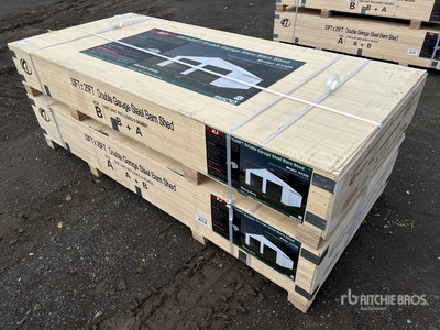 KJ 33 ft x 25 ft x 14 ft Double Garage Struttura mobile (Unused)