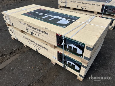 KJ 33 ft x 25 ft x 14 ft Double Garage Struttura mobile (Unused)