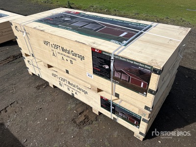 KJ 25 ft x 45 ft x 14 ft Double Garage 移動性建物 - その他 (Unused)