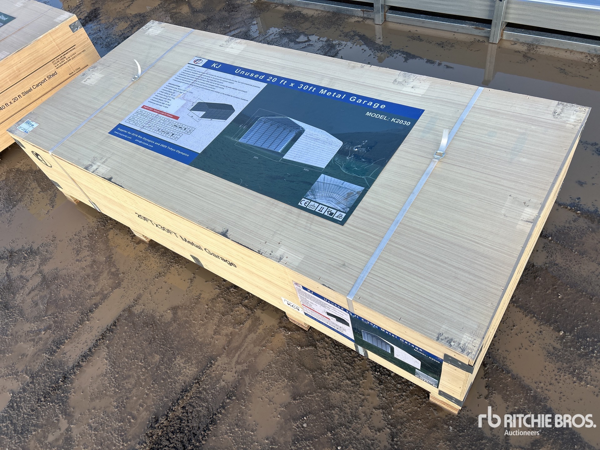 2025 KJ 20FT x 30FT Metal Garage (Unused)