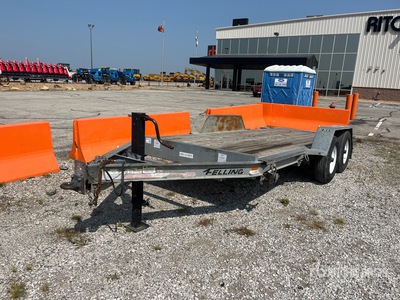 2017 Felling FT-12IT-I-G 6000 lb 18 ft T/A مقطورة سطح السفينة المائلة