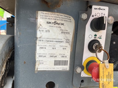 2018 Skyjack SJIII3219 Podnośnik nożycowy