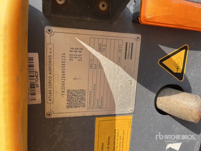 2018 Atlas Copco XAS110KDPE Air Compressor