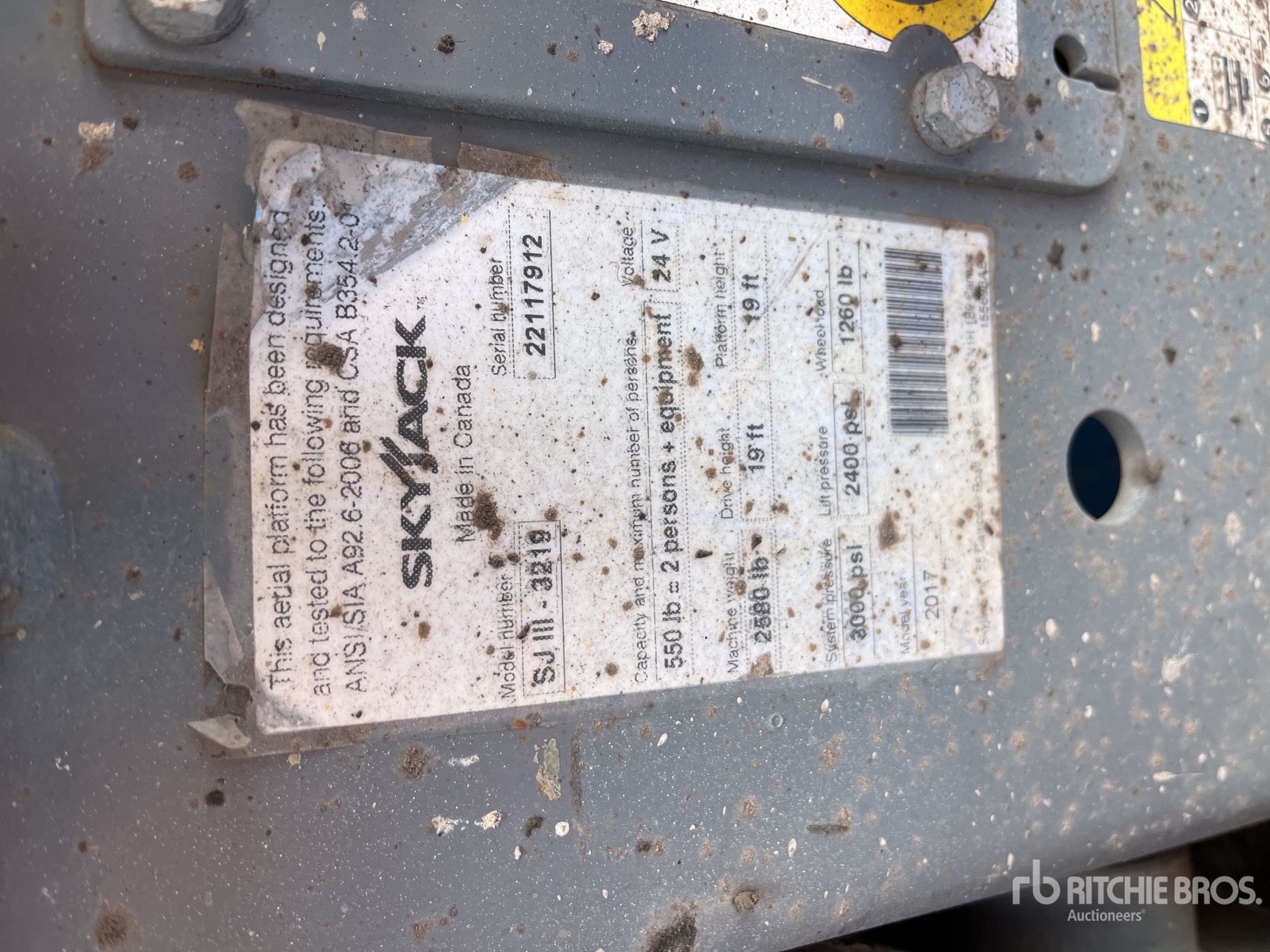 2017 Skyjack SJIII3219 Scissor Lift