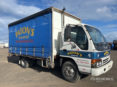 1995 Isuzu NPR 300 4x2 Curtain Side Truck