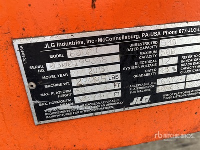 2014 JLG 600AJ Articulating Boom Lift
