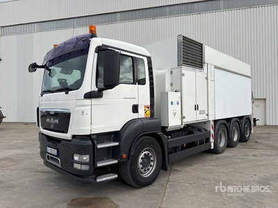 2010 MTS 4A14T36.000V on 2011 MAN TGS35.480 8x4 Camion Aspiratrice Tri/A Camion excavateur par aspiration