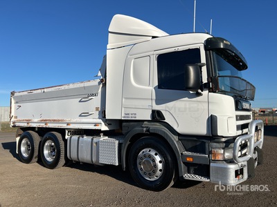2002 Scania P124L 6x4 T/A Dump Truck