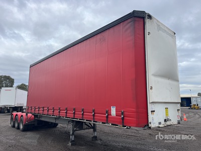 2009 Vawdrey 8.3 m Tri/A B-Double Lead Curtain Side Trailer