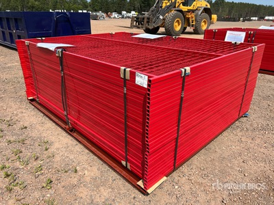 Quantity of (30) 8 ft x 6 ft Temporary Site Fence (Unused)