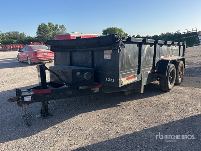 2020 Texas Pride 14 ft T/A Lichte Kiepaanhanger (Inoperable)
