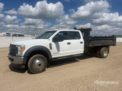 2017 Ford F-550 XL 4x4 Crew Cab Flatbed Truck