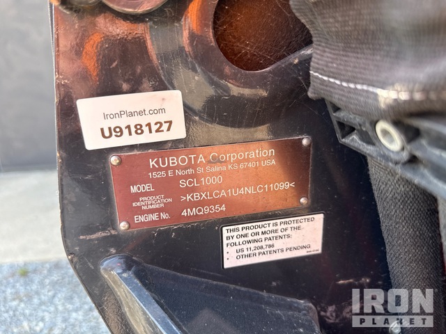 MINI CARGADOR SOBRE ORUGAS COMPACTO 2022 KUBOTA SCL1000MINI