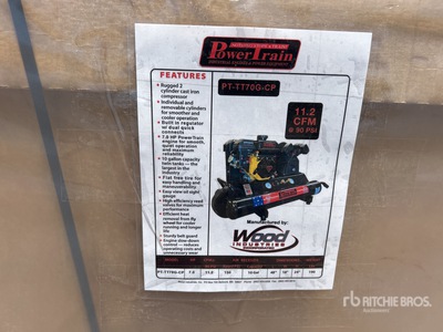 PowerTrain 11.2 cfm Mobile 10 gal Air Compressor