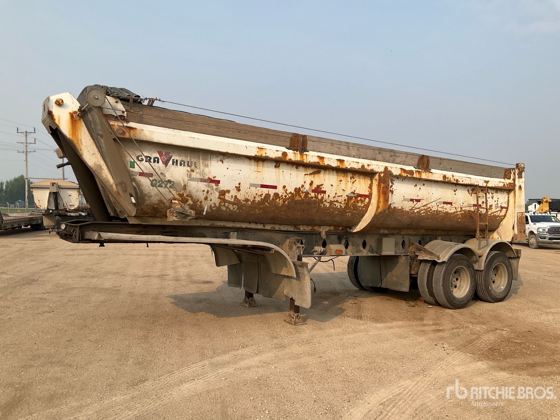 2010 Gravhaul T/A End Dump Trailer