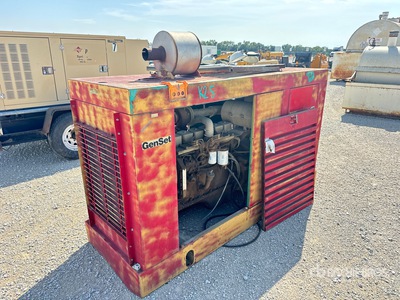1989 Cummins 6BT59GC1 80 kW Skid-Mounted Groupe électrogène