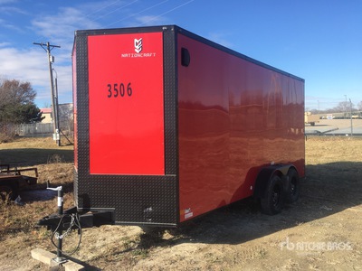 2023 Nationcraft 7X16TA2 16 ft T/A Enclosed Trailer