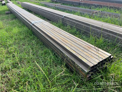 Quantity of (52) 1-1/2 in x 20 ft 16 GA Square Tubing