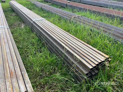 Quantity of (52) 1-1/2 in x 20 ft 16 GA Square Tubing