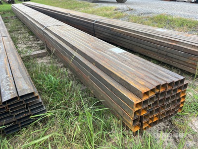 Quantity of (52) 1-1/2 in x 20 ft 16 GA Square Tubing