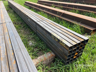 Quantity of (25) 2 in x 2 in x 20 ft 16 GA Square Tubing