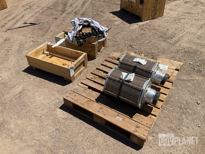 (2) Diesel Engine Cylinder Heads & (2) Intake Air Cleaners