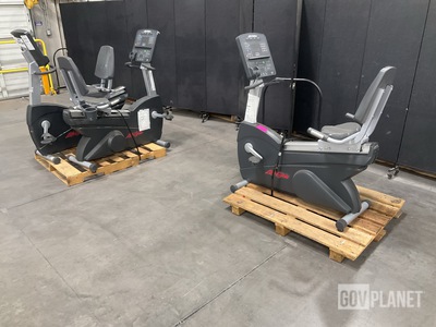 (3) Life Fitness CLSR Exercise Bikes