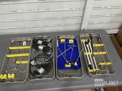 (4) Assorted Medical Instrument Sets w/Sterilization Cases
