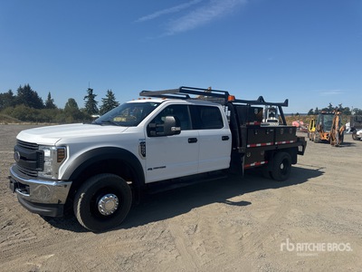 2019 Ford F-550 XL 4x4 Crew Cab Flatbed Truck