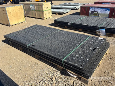 Quantity of (12) 2025 SKLP SK-LJB12 94 in x 47 in Polyethylene Traffic Plates (Unused)