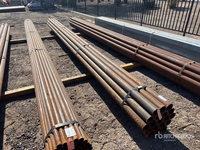 Quantity of (19) 3 1/2 in OD Schedule 40 Steel Pipe (Unused)