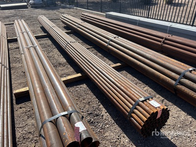 Quantity of (61) 1 5/8 in OD Schedule 40 Steel Pipe (Unused)