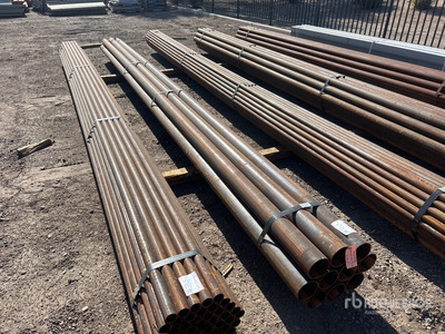 Quantity of (10) 4 1/2 in OD Schedule 40 Steel Pipe (Unused)