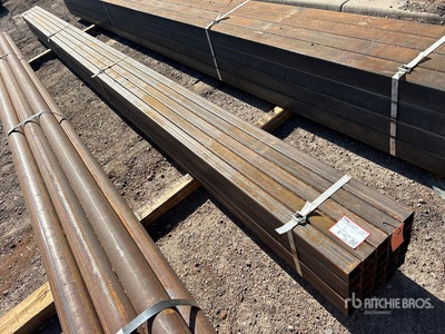 Quantity of (25) 2 1/4 in Square Schedule 10 Steel Pipe (Unused)