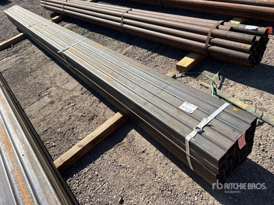 Quantity of (25) 2 7/8 in Square Schedule 10 Steel Pipe (Unused)