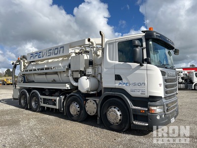 2017 Hvidtved Larsen on 2017 Scania R400 8x4 Twin-Steer Vacuum Tanker Truck