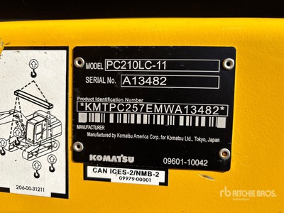 2022 Komatsu PC 210 LC 11 Tracked Excavator