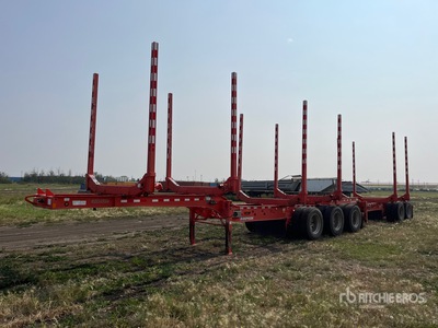 2016 Doepker LG19898-L 31 ft Tri/A B-Train Lead Hayrack ログトレーラー