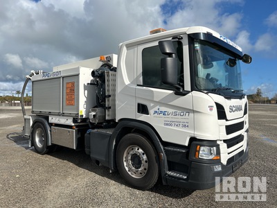 2018 Hvidtved Larsen on 2019 Scania P280 4x2 Vacuum Excavator Truck