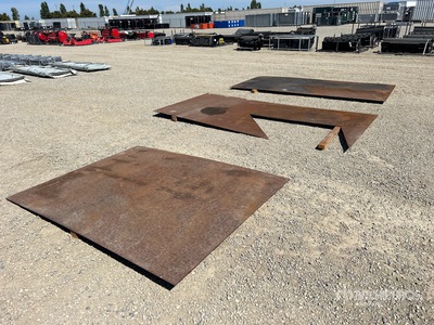 Quantity of (3) Steel Plates