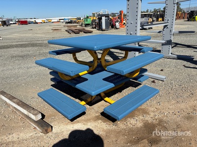Quantity of (2) Metal Picnic Table