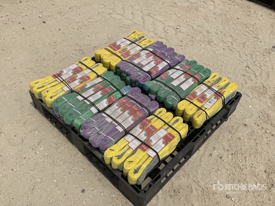 Quantity of (45) 1 - 3 Ton Flat Webbing Sling (Unused)